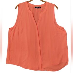 Apt. 9 Women's Sleeveless Neon Peach Blouse